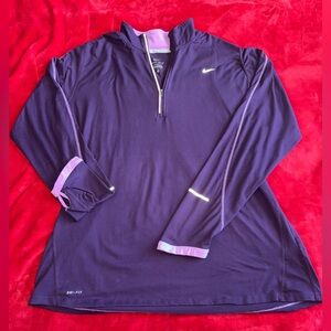 Nike Purple Half-Zip Dri-FIT